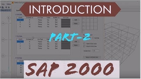 SAP 2000 Tutorial For Beginners [Chapter 2]: Introduction Part 2