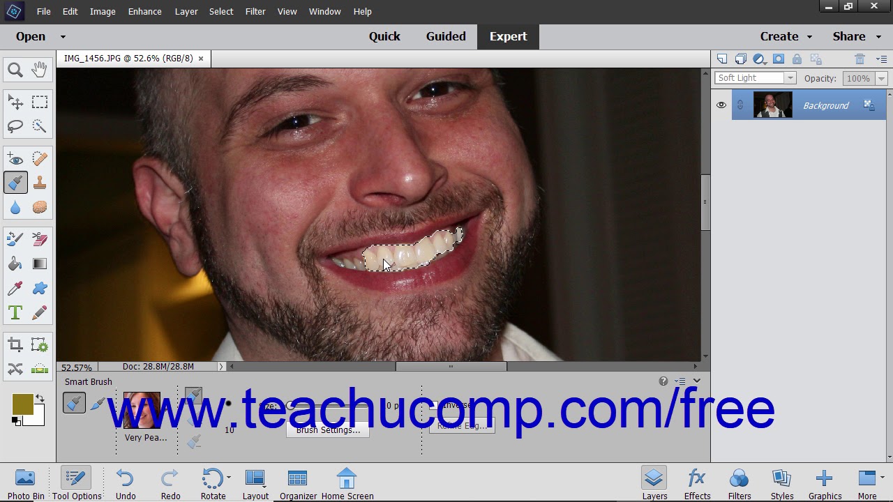 Photoshop Elements 2019 Tutorial The Smart Brush Tools Adobe Training