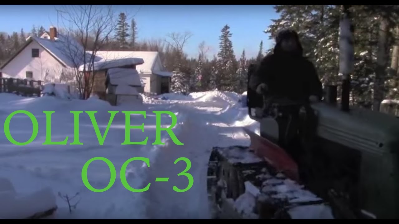 1954 Oliver OC-3 Snow Plowing in Maine