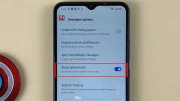 Show refresh rate, show the current display refresh rate 60Hz on Realme C15 Android 11