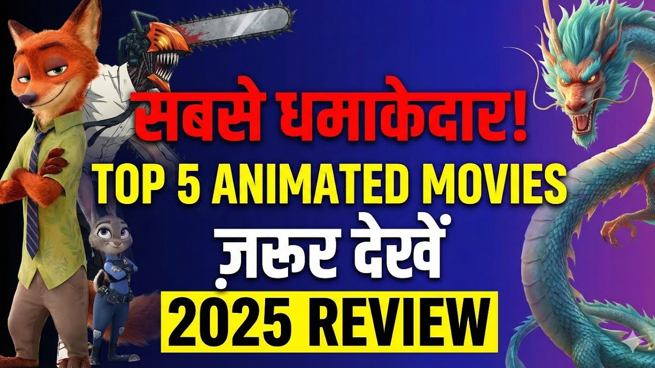 💹Top 5 Best Animated Movies of 2025 🔥 | Zootopia 2 & Chainsaw Man ...