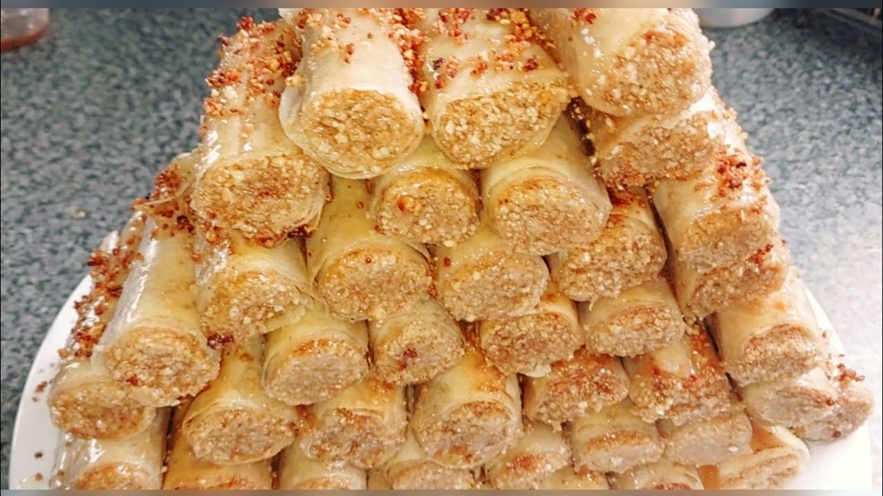 Cigarro de almendras FÁCIL ❗️Recetas de dulces Marroquíes ⭐️Eid