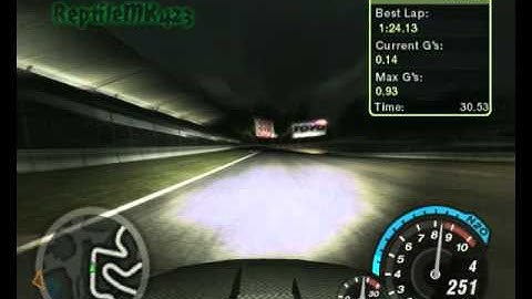 NFS Underground 2 - 1 lap in Bayview Circuit