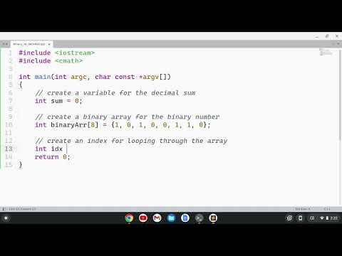 C++ Binary to Decimal Conversion