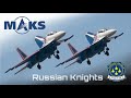 MAKS Airshow ✈️ Russian Knights, Su-30SM Dancing in Overload!!