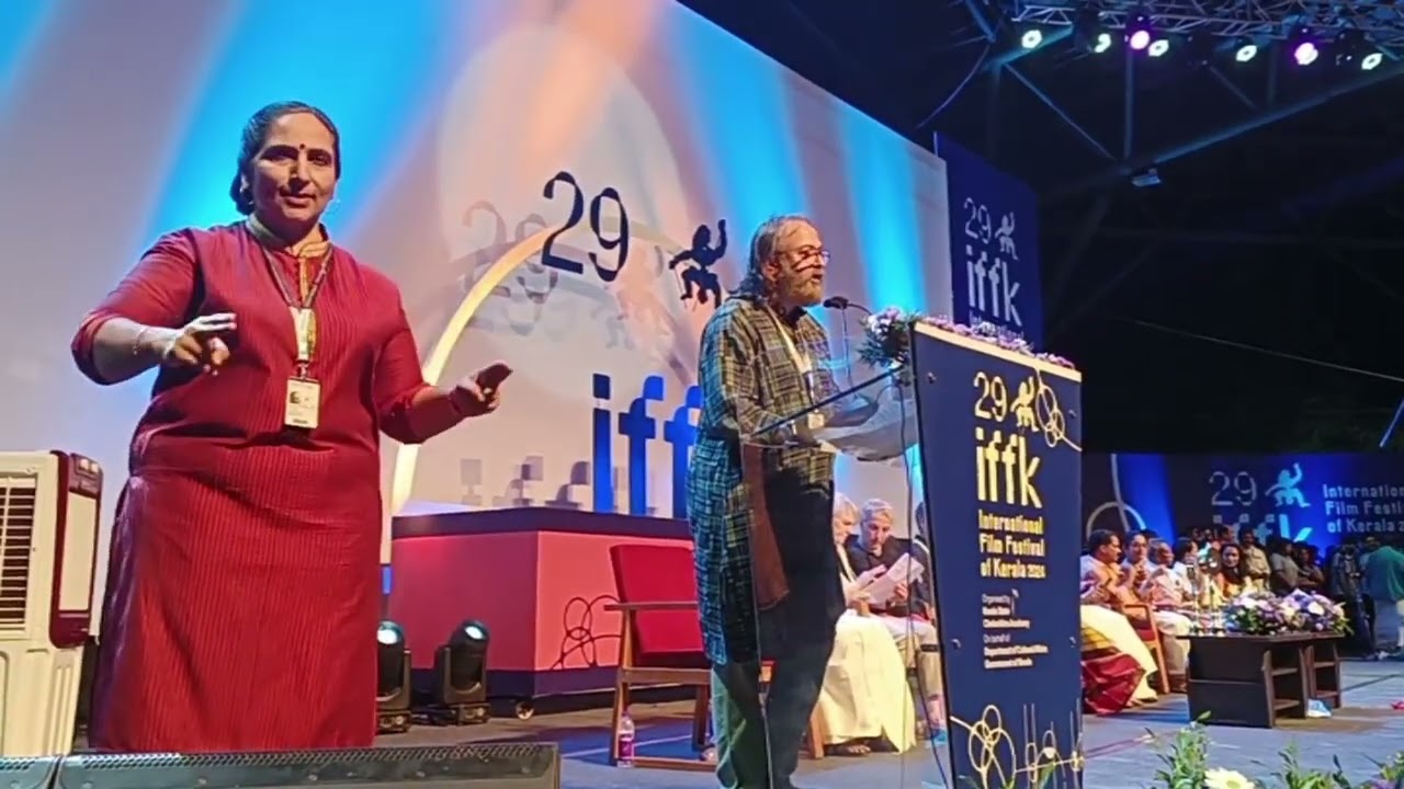 Indian Sign Language interpretation | Silvy Maxi Mena | Madhupal Filmmaker Organizer IFFK 2024| Deaf