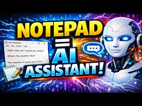 Turn Notepad Into a Windows AI Assistant (No Coding Skills Needed!)