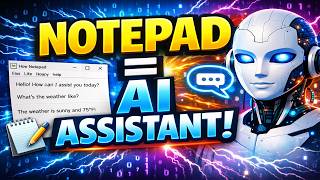 Turn Notepad Into a Windows AI Assistant (No Coding Skills Needed!)