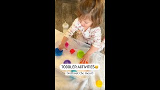 ❄️5 Toddler Sensory Activities WITHOUT THE MESS! (snow/rainy days)☔️