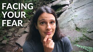 Fun, SCARY Blue Ridge Mountain Hike! ASHEVILLE, NC