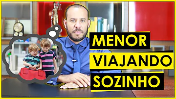 Como um menor viajar sozinho de avião?