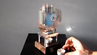 [Electronics] Candle-driven thermoelectric generator drives fans
