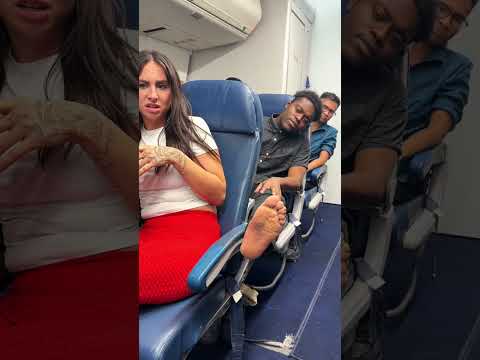 Passenger Getting Too Comfortable With His Feet Lady Foot Feet 