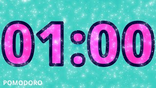 1 Minute Timer - Study - Work - Deep Focus - Countdown Timer - No Music