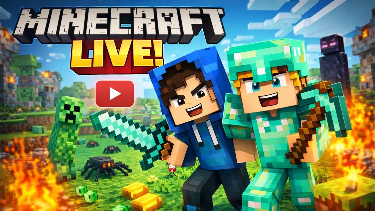 LIVE GRINDING IN MINECRAFT || MINECRAFT LIVE STREAM || God of all games 