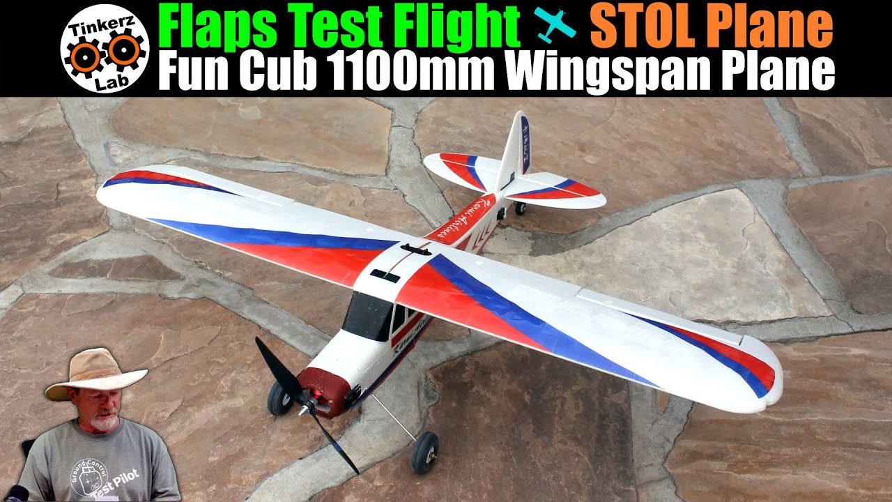 Flaps Test Flight | Fun Cub 1100mm Wingspan Aerobatic STOL Bush Plane