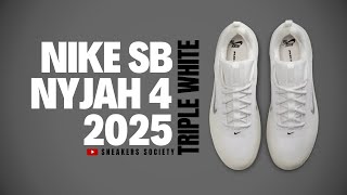 TRIPLE WHITE 2025 Nike SB Nyjah 4 | DETAILED LOOK + PRICE