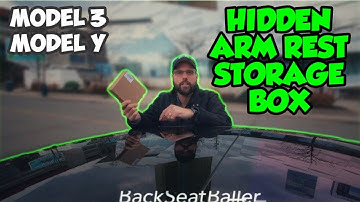Tesla Model 3 Model Y Hidden Armrest Compartment