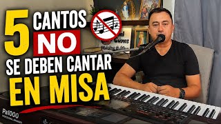 5 cantos que NO deberías cantar en Misa 🚫 | ¿Por qué no son adecuados? 5 cantos que NO deberías cantar en Misa 🚫 | ¿Por qué no son adecuados?