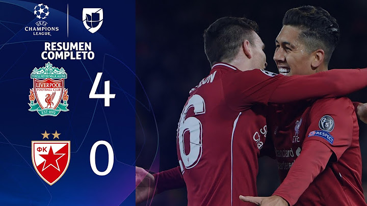 Liverpool 4-0 Estrella Roja - GOLES Y RESUMEN - Grupo C UEFA Champions League