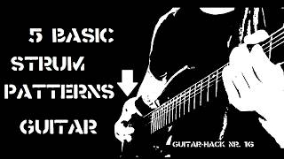 5 Basic Strumming-Patterns For Hardcore Punk/Crust Punk Guitar (Guitar-Hack #16)