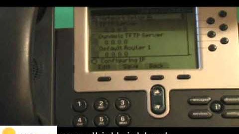 How To Configure A Cisco 7960 With TFTP