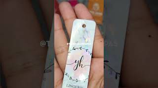 Tag Palito com laminação Holografica