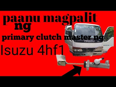 How to replace Isuzu 4hf1 clutch master
