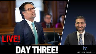 Brian Walshe Trial Day Three LIVE with Brother Counsel!