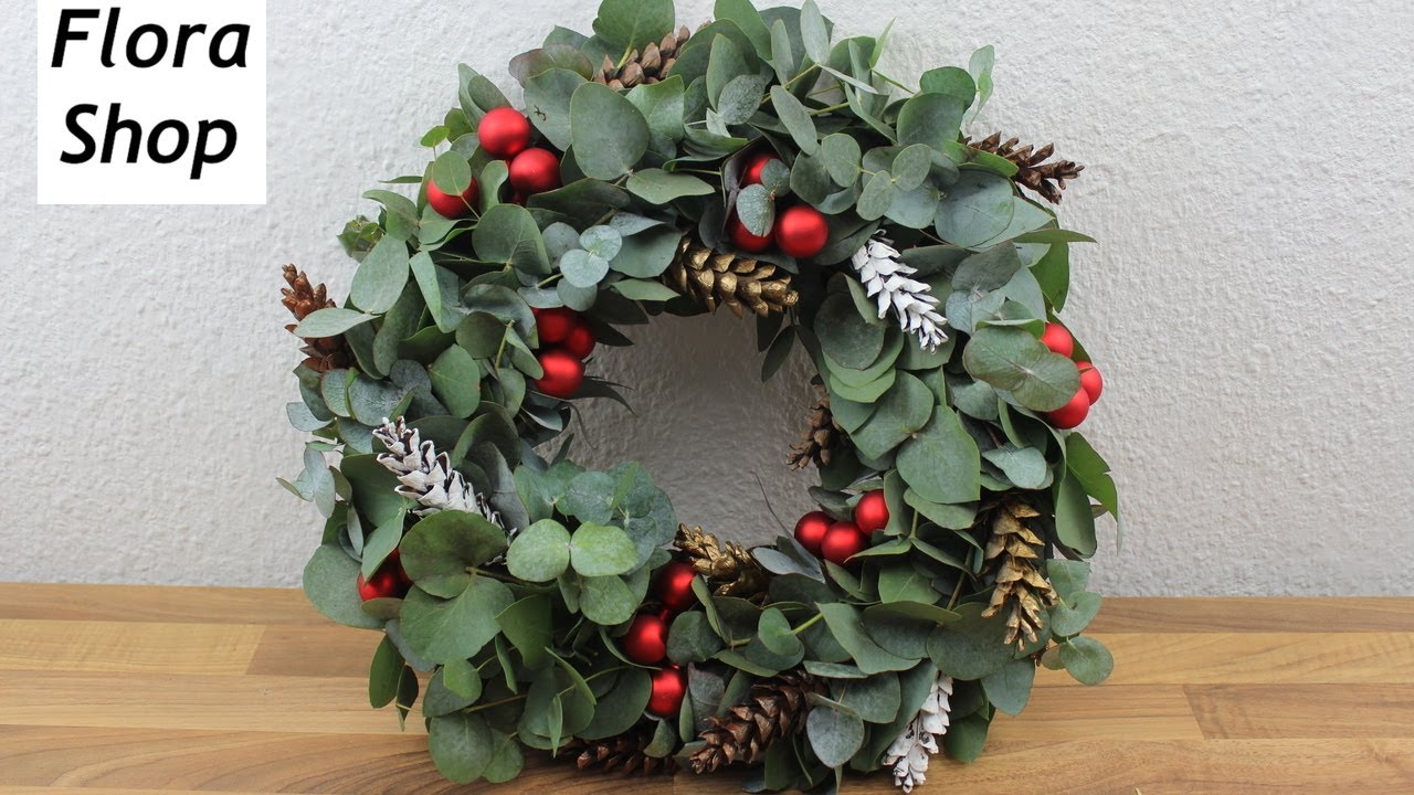 Weihnachtskranz für die Eingangstür ❁ Christmas decoration diy ❁ Deko Ideen mit Flora-Shop