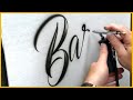 Satisfying and relaxing compilation air brush calligraphy asmr