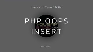 Master PHP OOP MYSQL INSERT Function in 37 Minutes! | php oop mysql insert and check table function