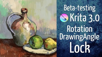 Krita 3.0beta feature: Rotation Drawing Angle (Lock)