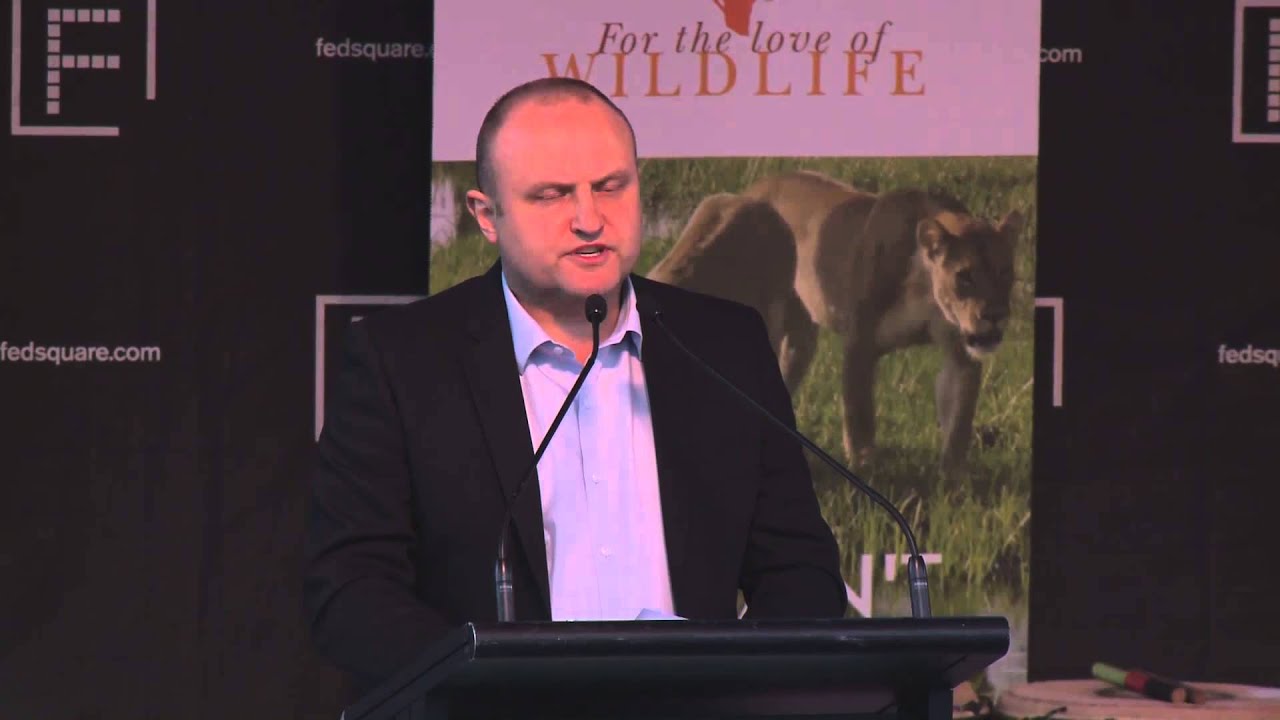 Jason Wood MP at the Global March for Lions, Melbourne.