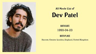 Dev Patel Movies list Dev Patel| Filmography of Dev Patel