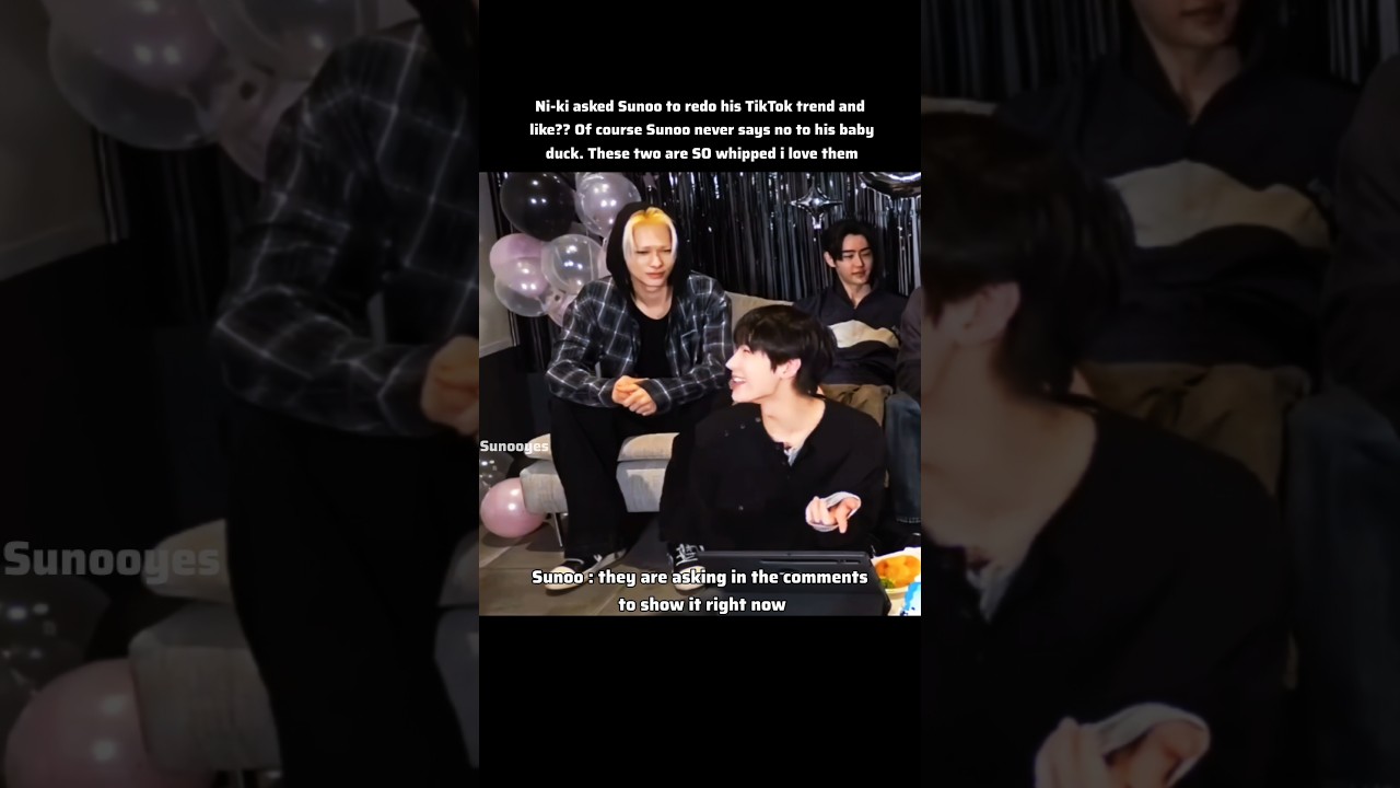 Sunoo is so weak for his baby duck istg. 