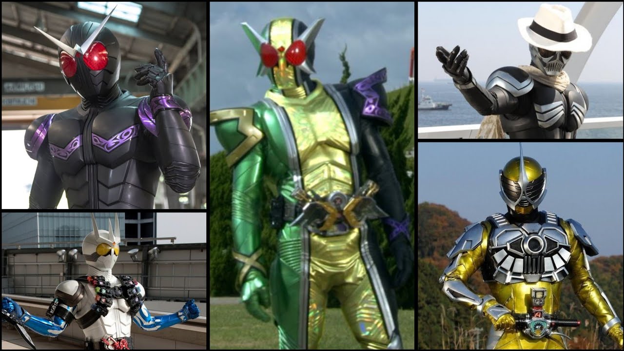 Kamen Rider Double Riders Henshin and Finisher (Double - Joker)