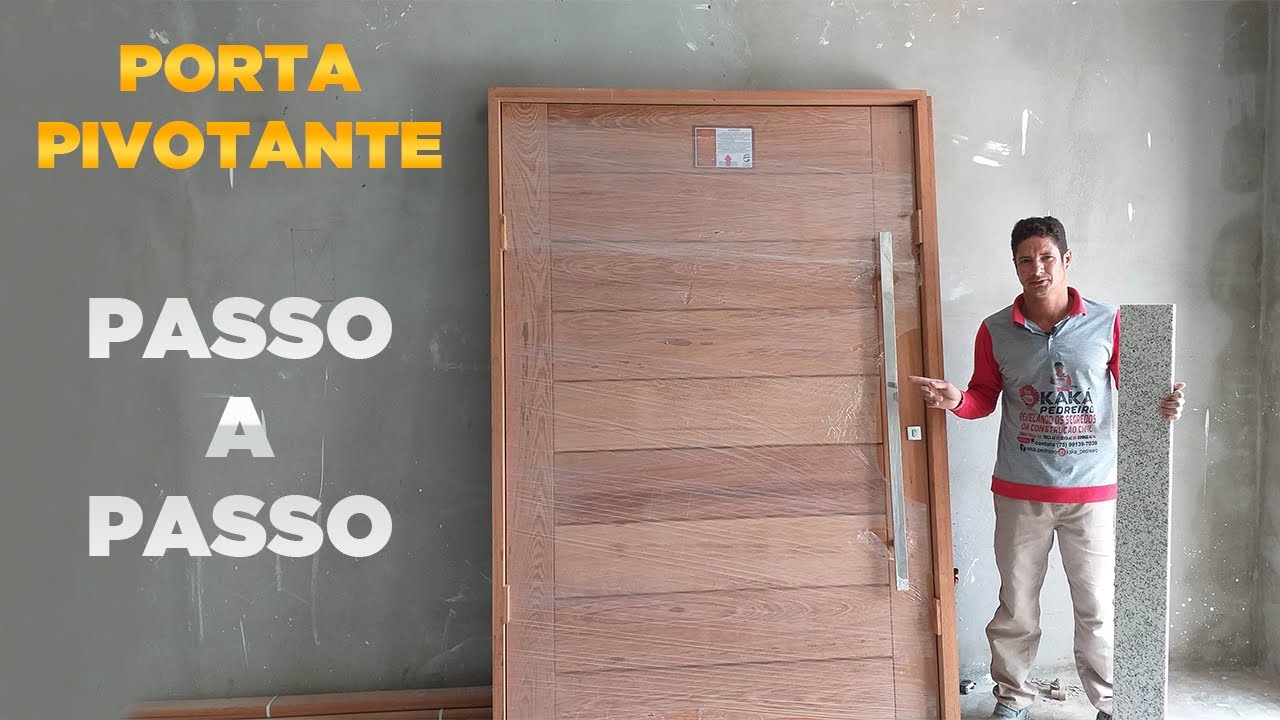 Porta Pivotante | Pedreiro ensina como instalar passo a passo!