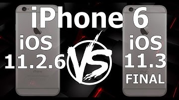 iPhone 6 : iOS 11.3 Final vs iOS 11.2.6 (Build 15E216)