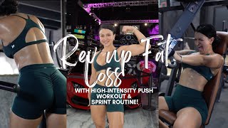 Rev Up Fat Loss With High-Intensity Push Workout And Sprint Routine