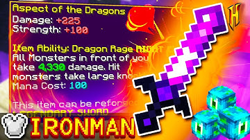 WE GOT THE ASPECT OF THE DRAGONS! (Hypixel Skyblock Ironman) #57