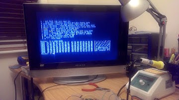 6809 machinecode monitor running on TV screen