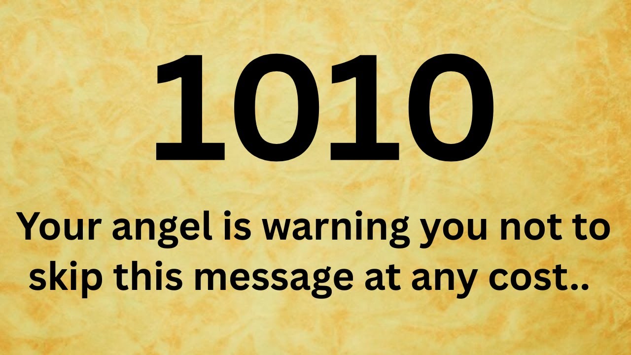 🕊️1010 Your angel is warning you not to skip this message at any cost..Open this now!!