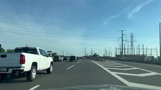 NJ Drive: New Jersey Turnpike South from Newark Airport to Pennsylvania line in a Lincoln Town Car