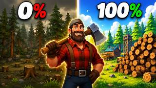From 0% to 100% in This Tree Chopping Game! screenshot 2