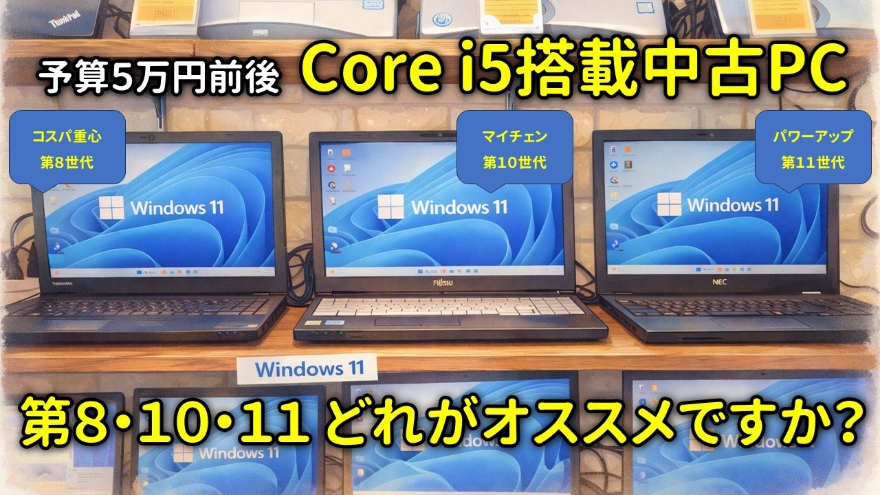 Used PC] A rough guide to choosing and comparing Core i5 8th, 10th