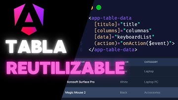 CREA UNA TABLA REUTILIZABLE EN ANGULAR 17