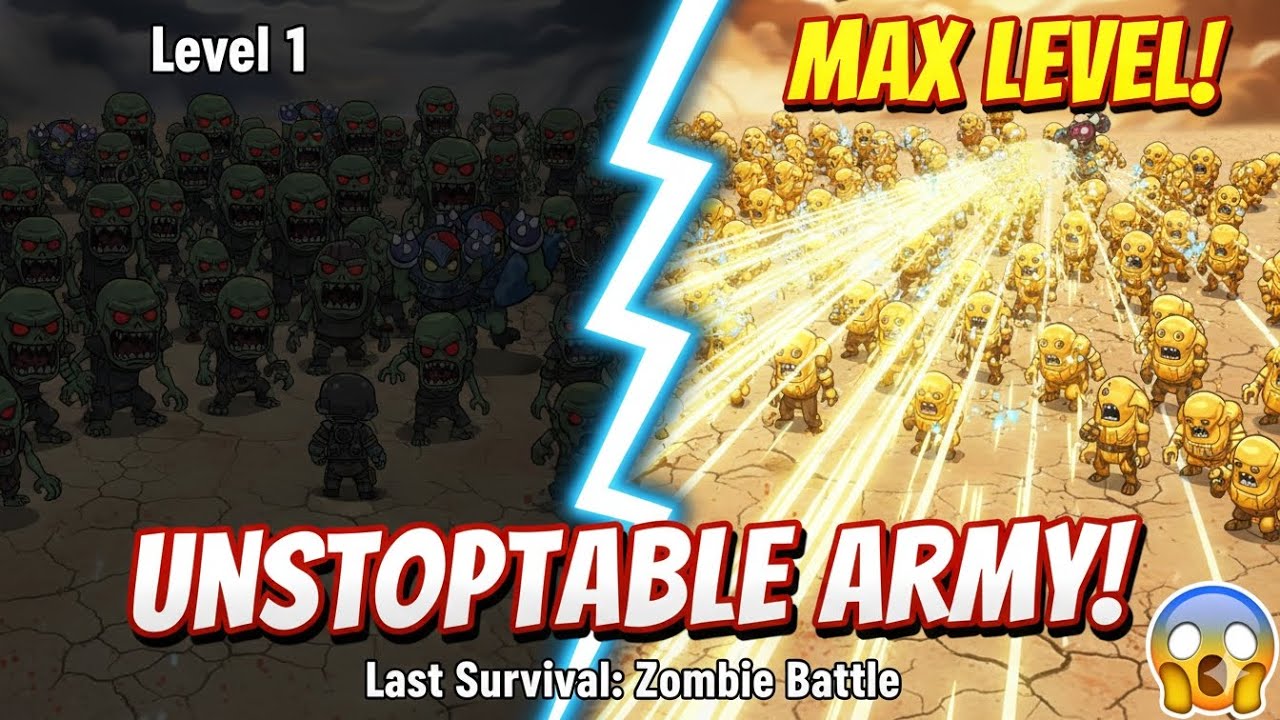 Last Survival Zombie  🎮😱। The last survival zombie battle gameplay 