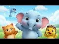 Kinderlieder Deutsch | Süße Tiere singen &amp; tanzen 🐱🦆🐘🐬 | Lernlieder für Kinder