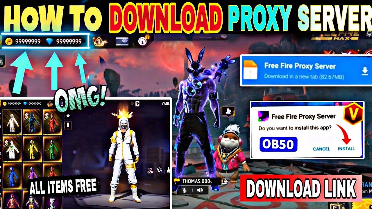 proxy server free fire android download